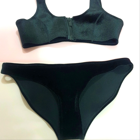Hoaka Bella Black Velvet Bikini - Neoprene Swimsuit - Picture 4 of 4